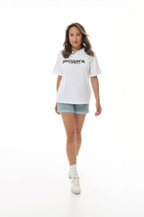 Damen T-Shirt Oversize weiß