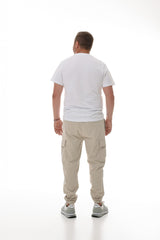 Herren T-Shirt Regular lang weiß