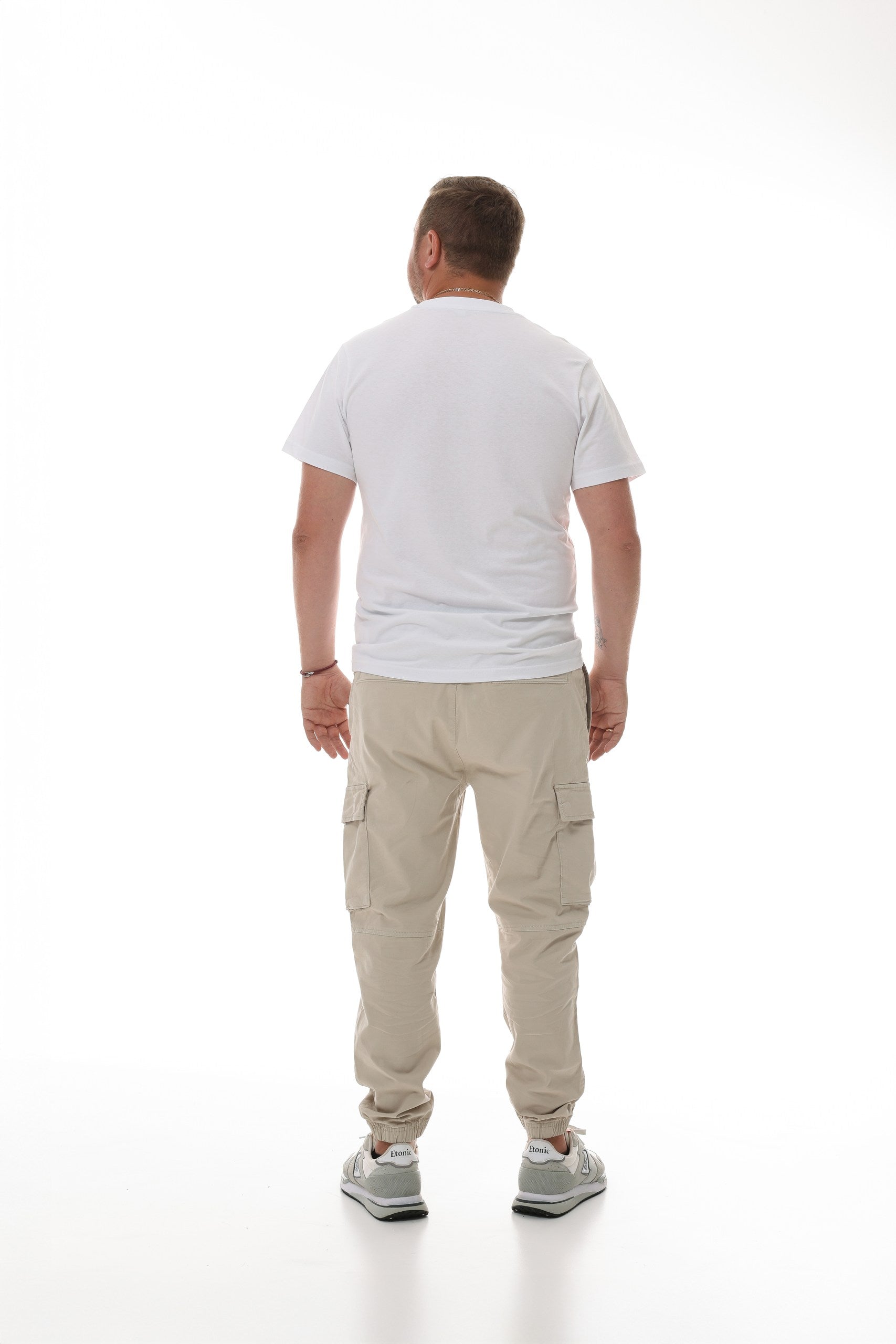 Herren T-Shirt Regular lang weiß