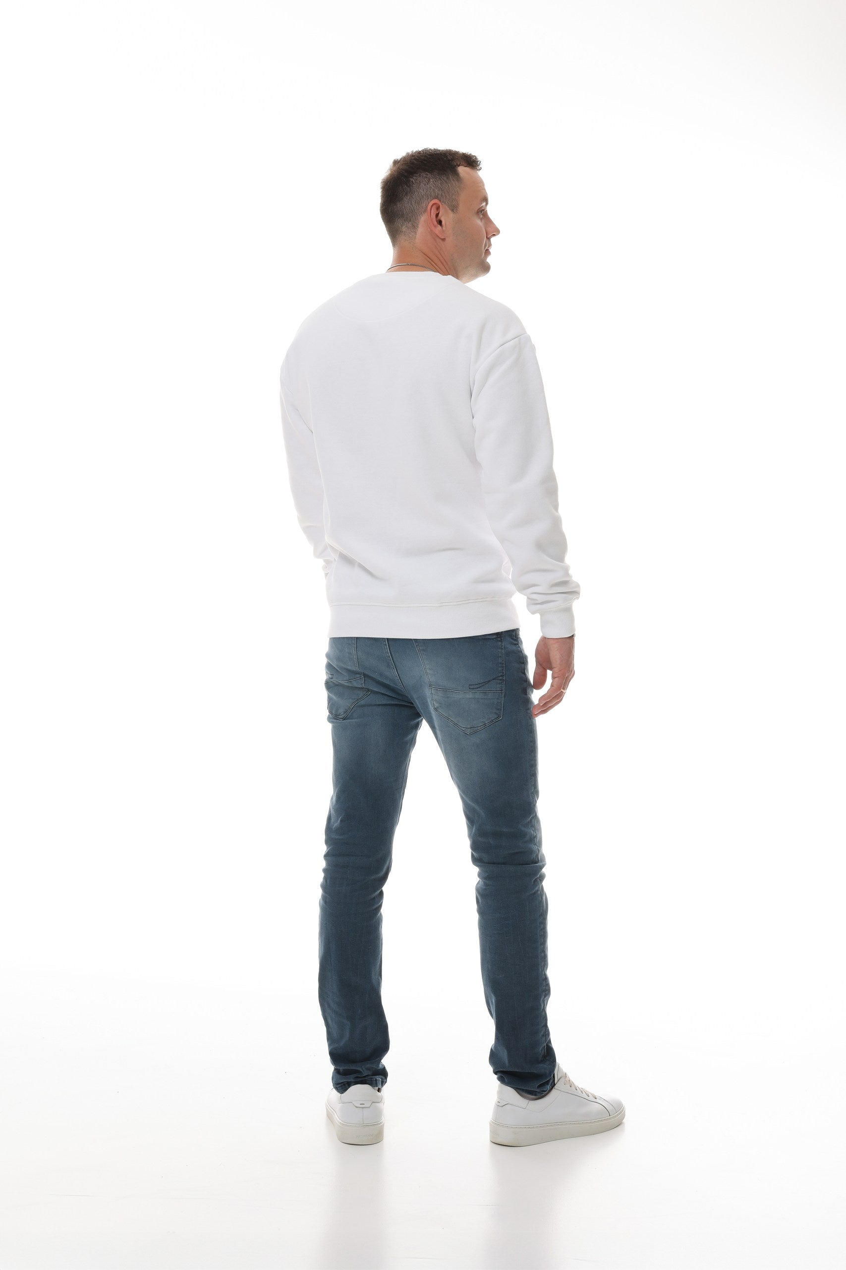 Herren Sweatshirt weiß