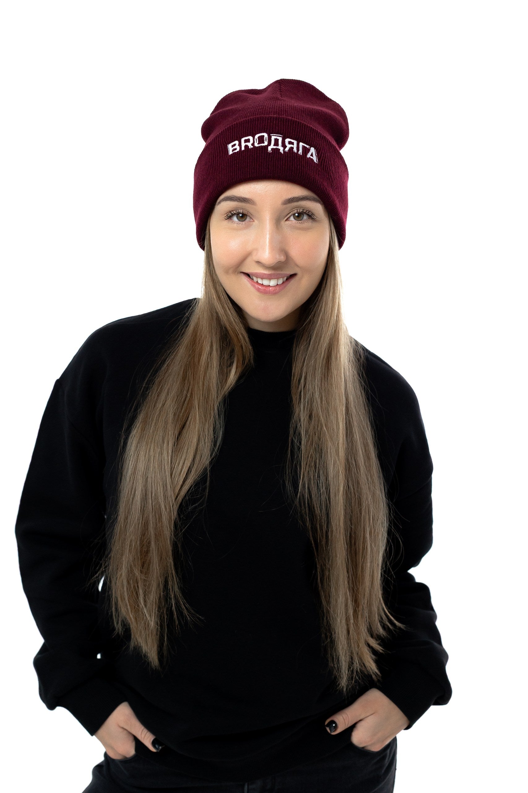 Mütze Burgundy Damen und Herren