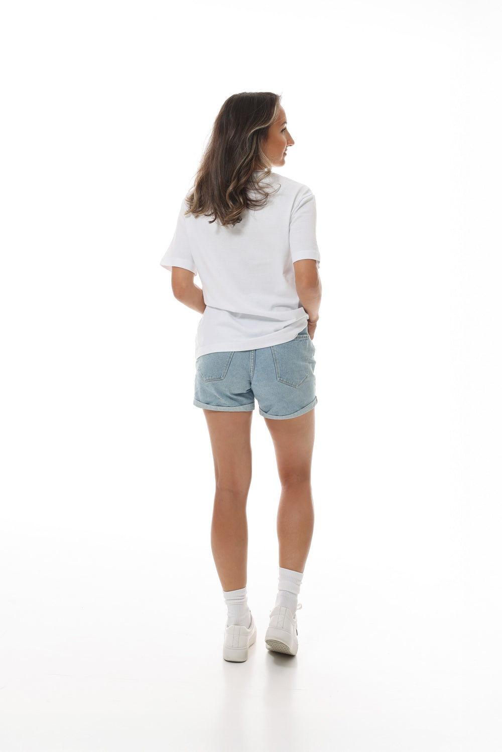 Damen T-Shirt Oversize weiß