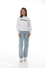 Damen Sweatshirt weiß