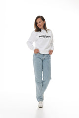 Damen Sweatshirt weiß