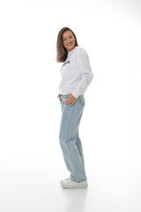 Damen Sweatshirt weiß