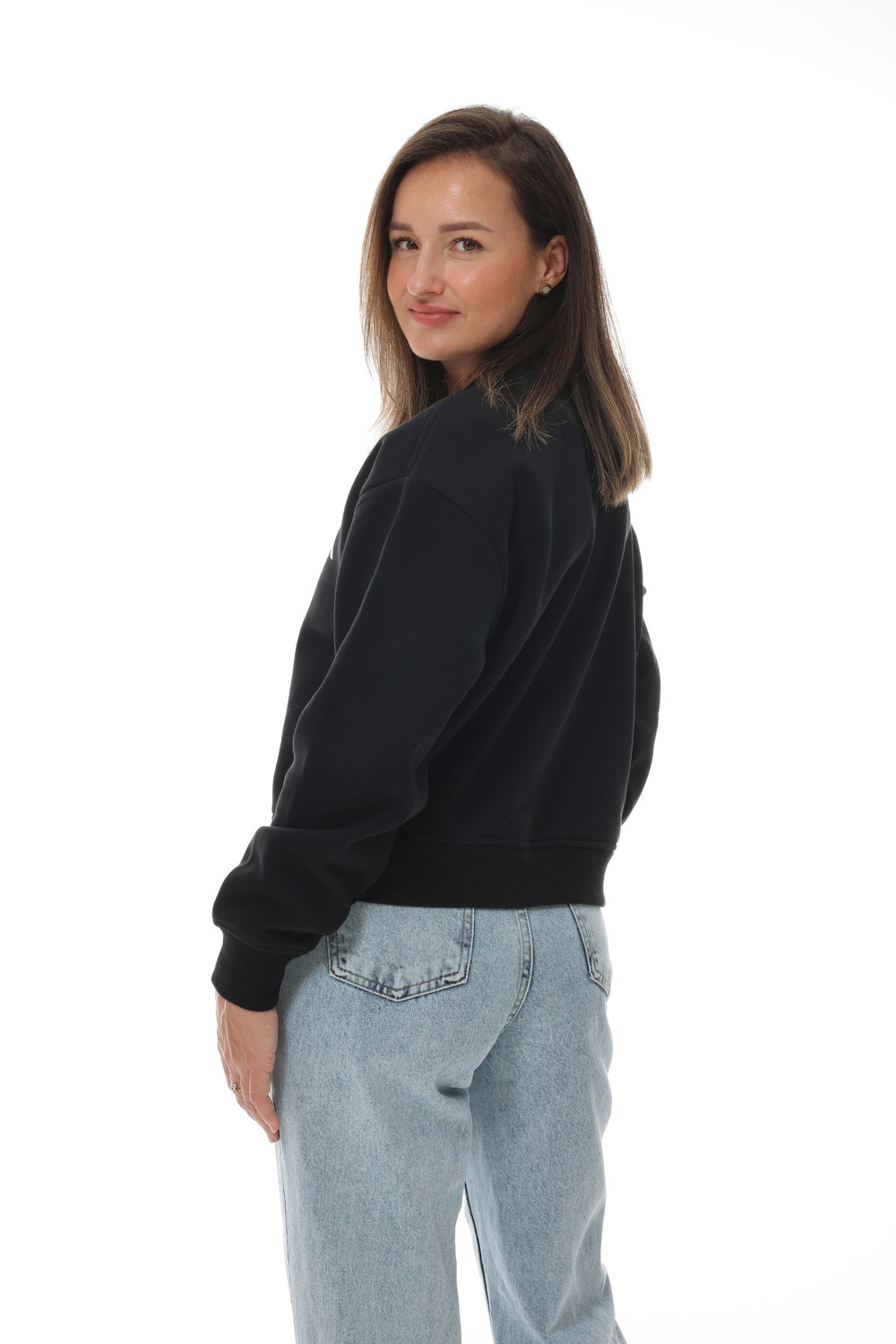 Damen Sweatshirt schwarz