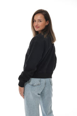 Damen Sweatshirt schwarz