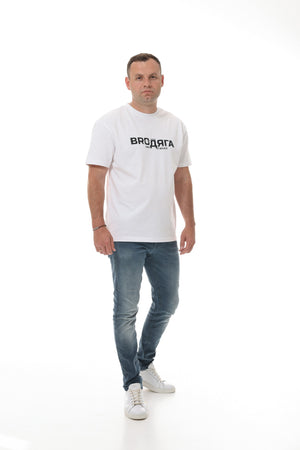 Herren T-Shirt Heavy Oversize weiß