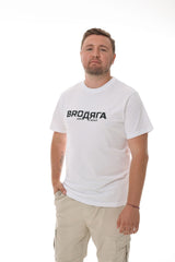 Herren T-Shirt Regular lang weiß