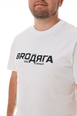 Herren T-Shirt Regular lang weiß