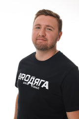 Herren T-Shirt Regular lang schwarz